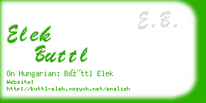 elek buttl business card